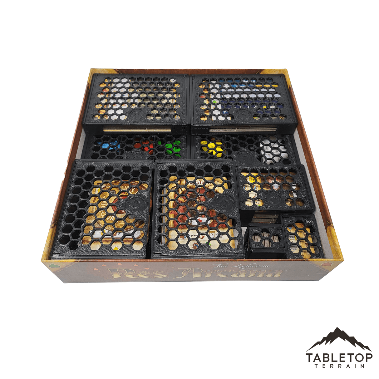 Tabletop Terrain Board Game Insert Res Arcana with Expansions 1+2 Board Game Insert / Organizer