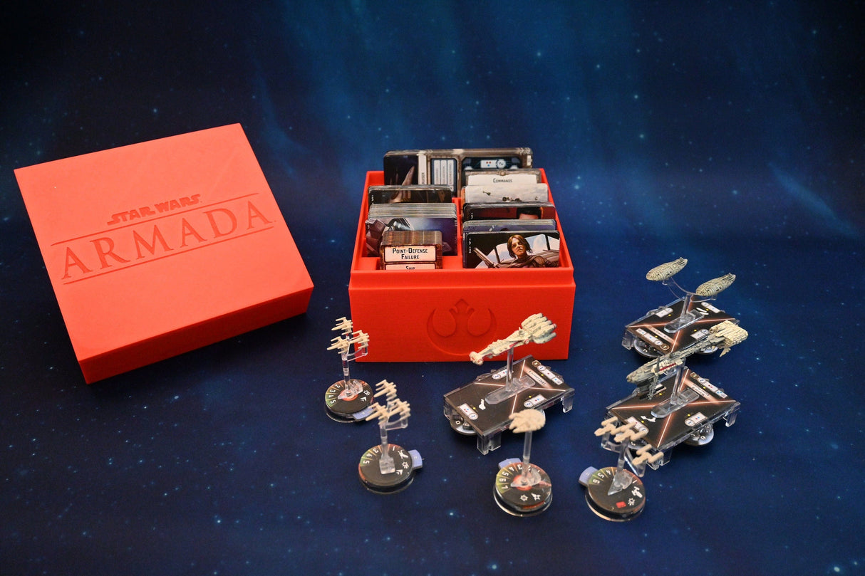 Tabletop Terrain Board Game Insert Star Wars Armada Updated Card Storage Organizers for Upgrade Card Collection
