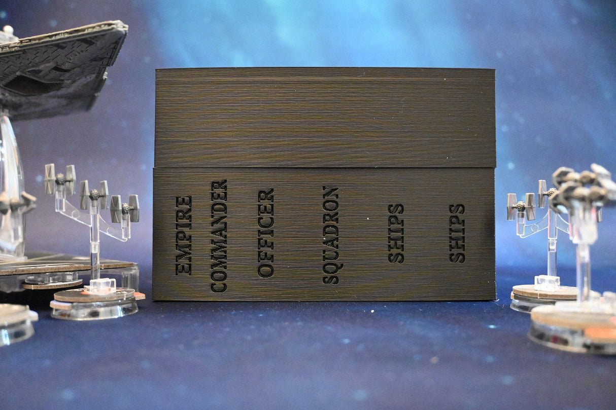 Tabletop Terrain Board Game Insert Star Wars Armada Updated Card Storage Organizers for Upgrade Card Collection