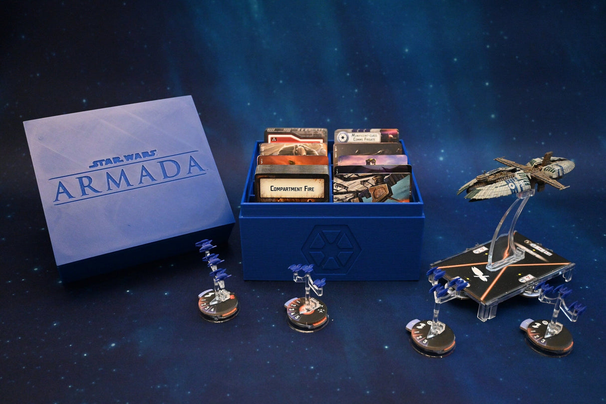 Tabletop Terrain Board Game Insert Star Wars Armada Updated Card Storage Organizers for Upgrade Card Collection