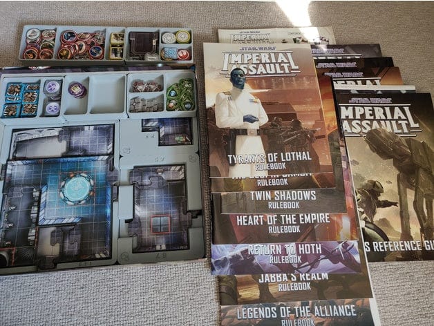 Tabletop Terrain Board Game Insert Star Wars Imperial Assault Map Tile Board Game Insert / Organizer