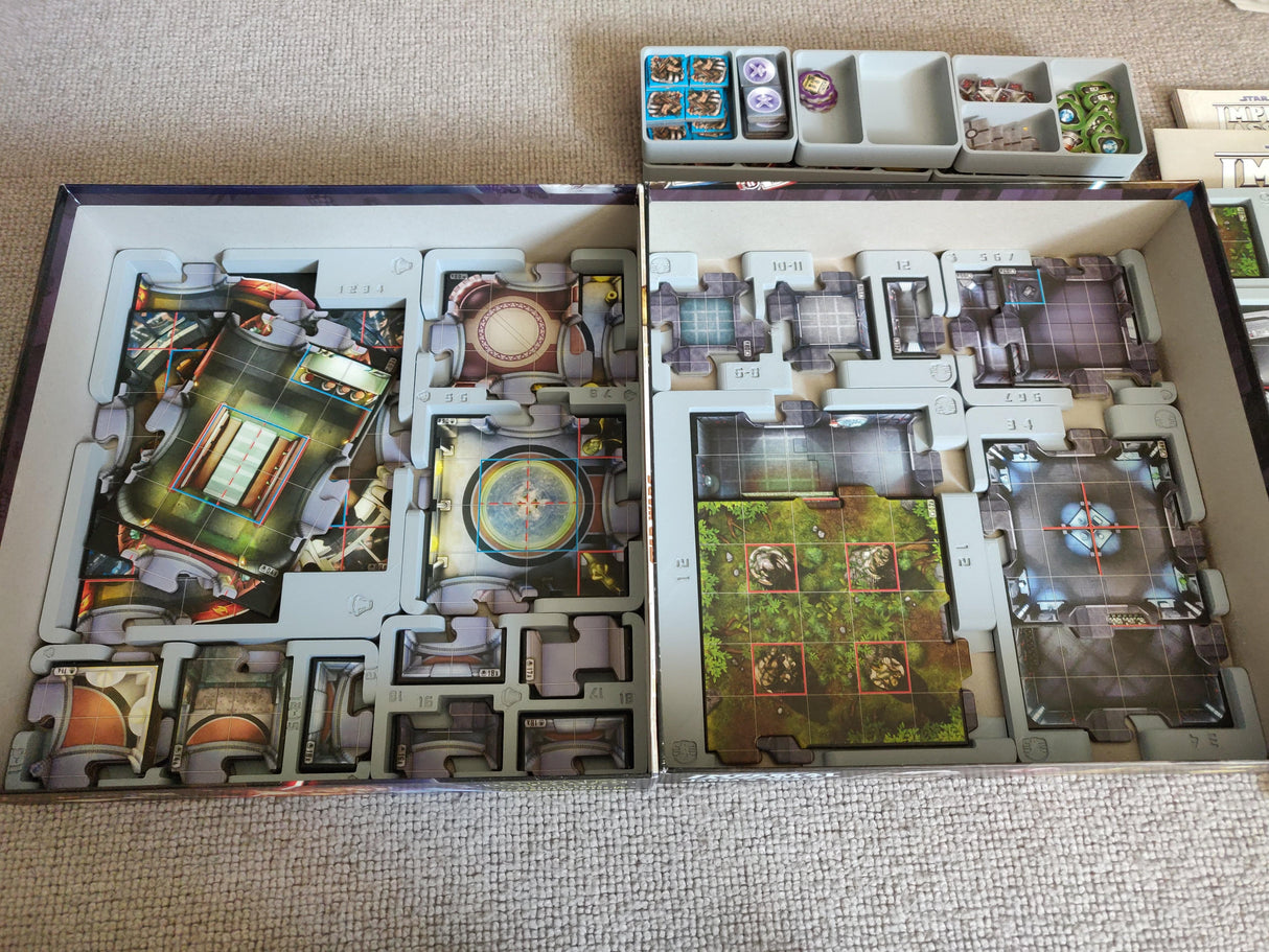Tabletop Terrain Board Game Insert Star Wars Imperial Assault Map Tile Board Game Insert / Organizer