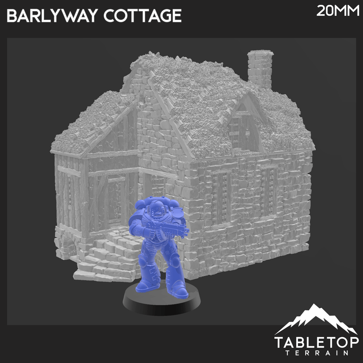 Tabletop Terrain Building Barlyway Cottage - Country & King - Fantasy Historical Building