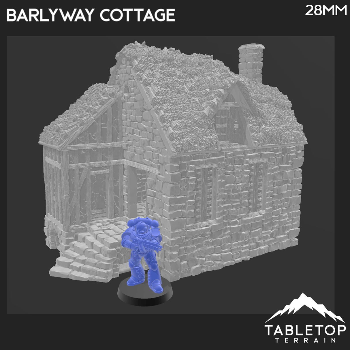 Tabletop Terrain Building Barlyway Cottage - Country & King - Fantasy Historical Building