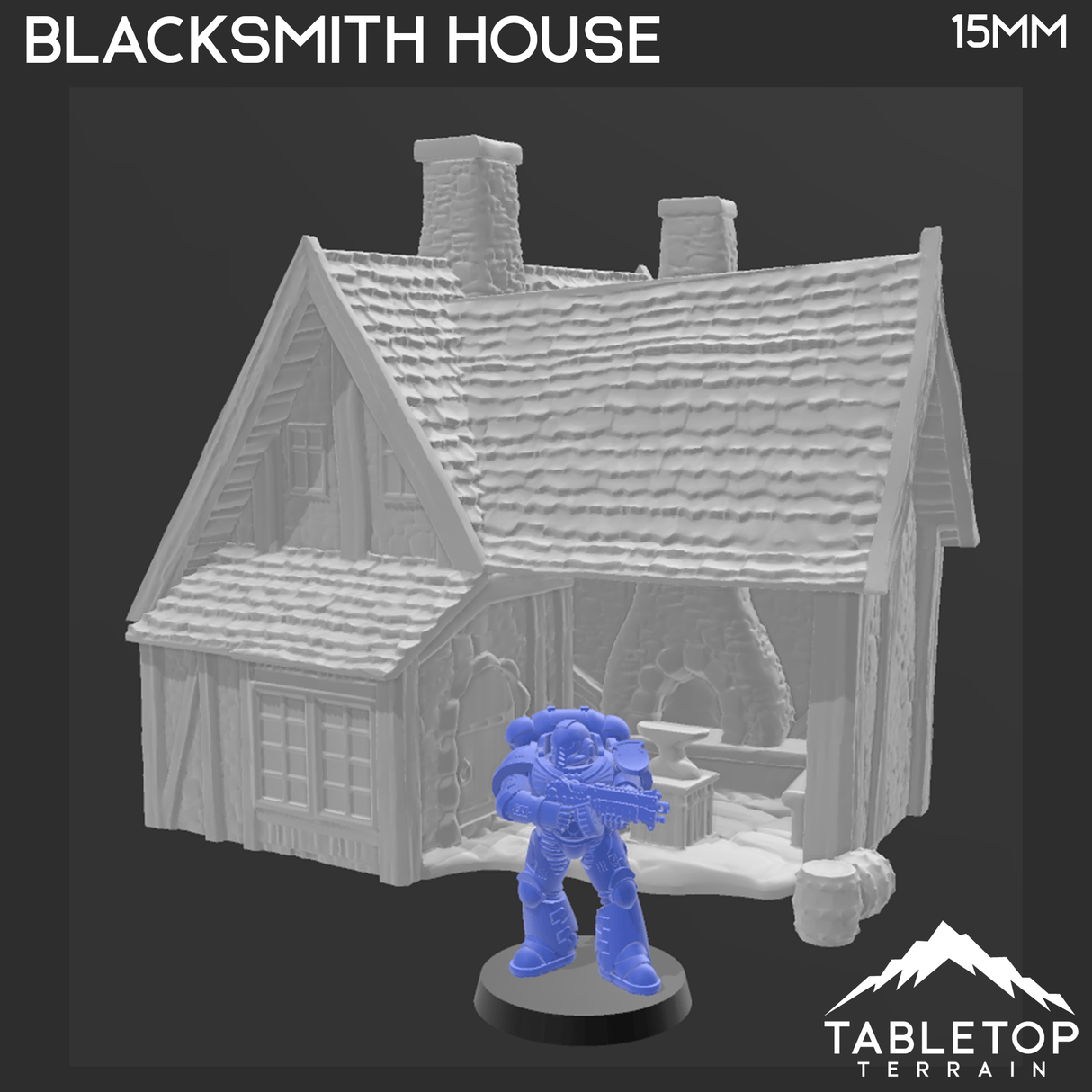 Tabletop Terrain Building Blacksmith House - Town of Grexdale - Fantasy Building