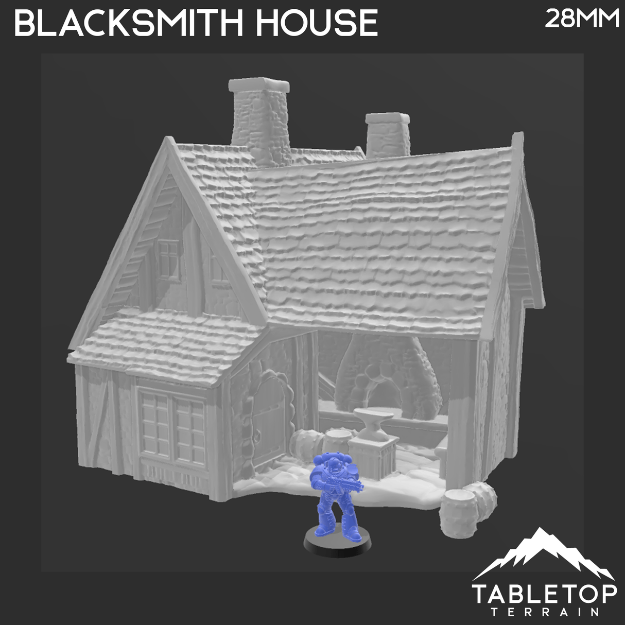 Tabletop Terrain Building Blacksmith House - Town of Grexdale - Fantasy Building