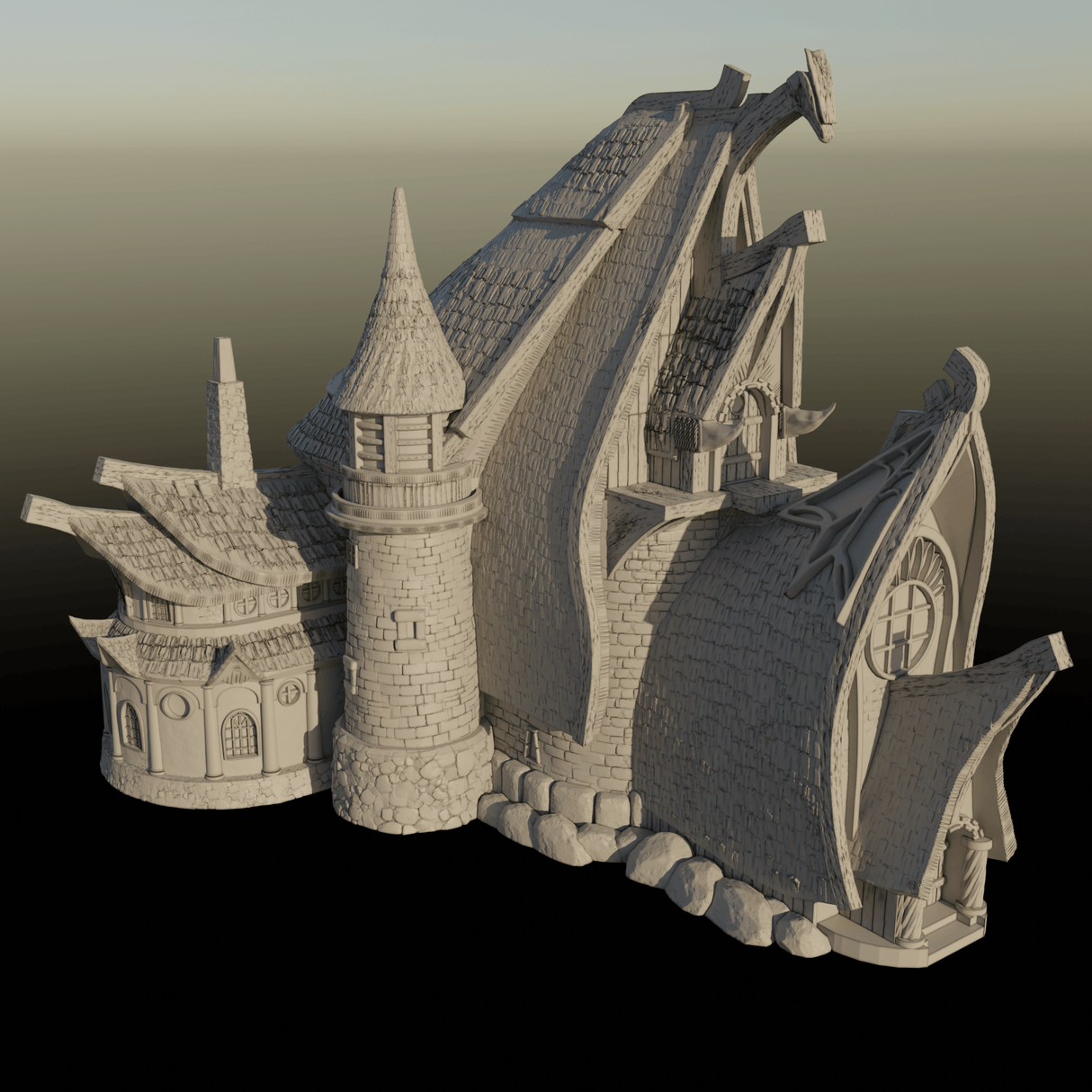 Tabletop Terrain Building Building 1 - City of Spiritdale - Fantasy Building