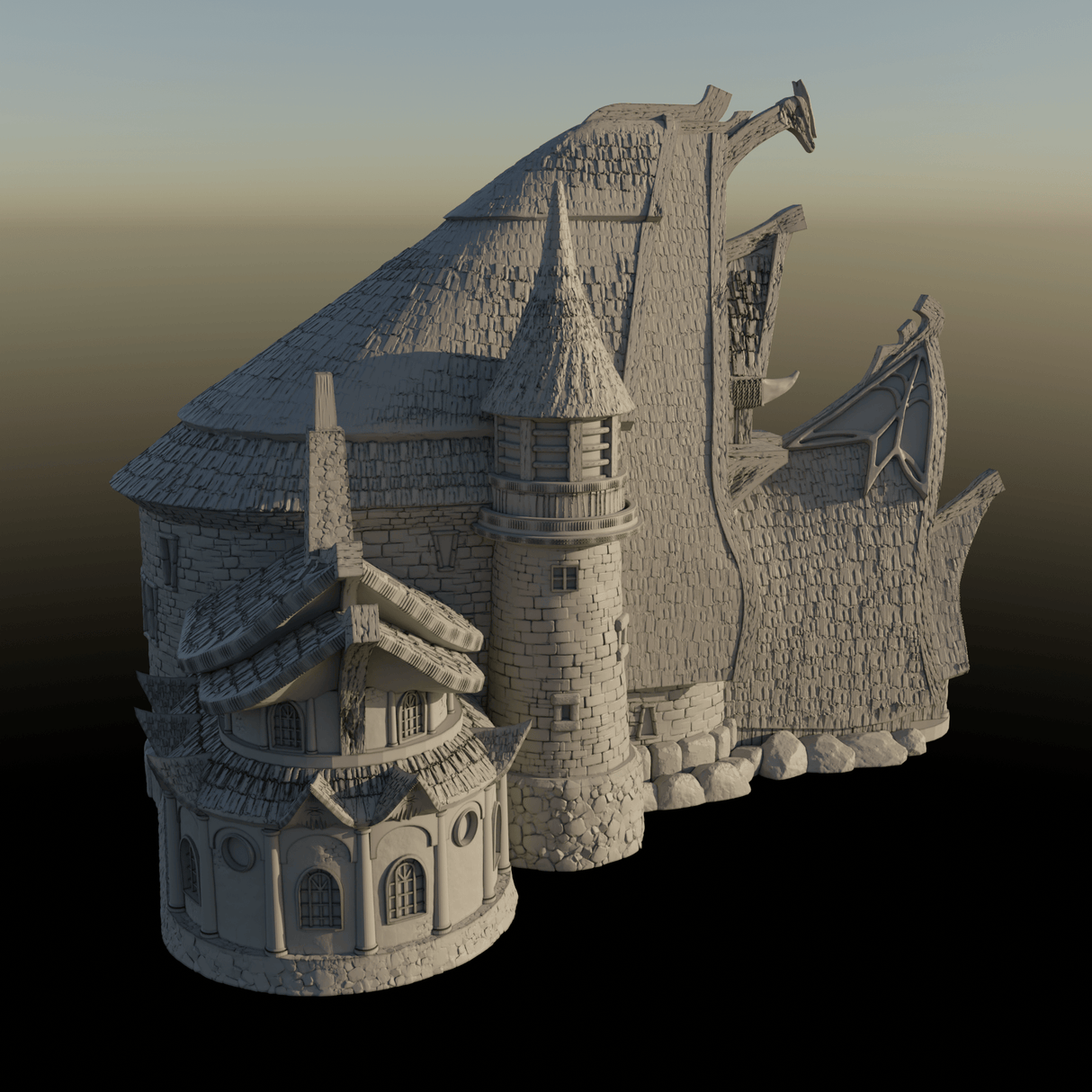 Tabletop Terrain Building Building 1 - City of Spiritdale - Fantasy Building