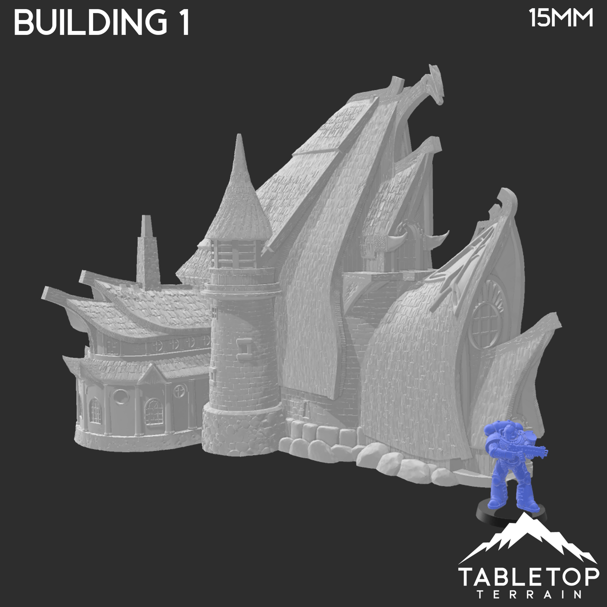 Tabletop Terrain Building Building 1 - City of Spiritdale - Fantasy Building