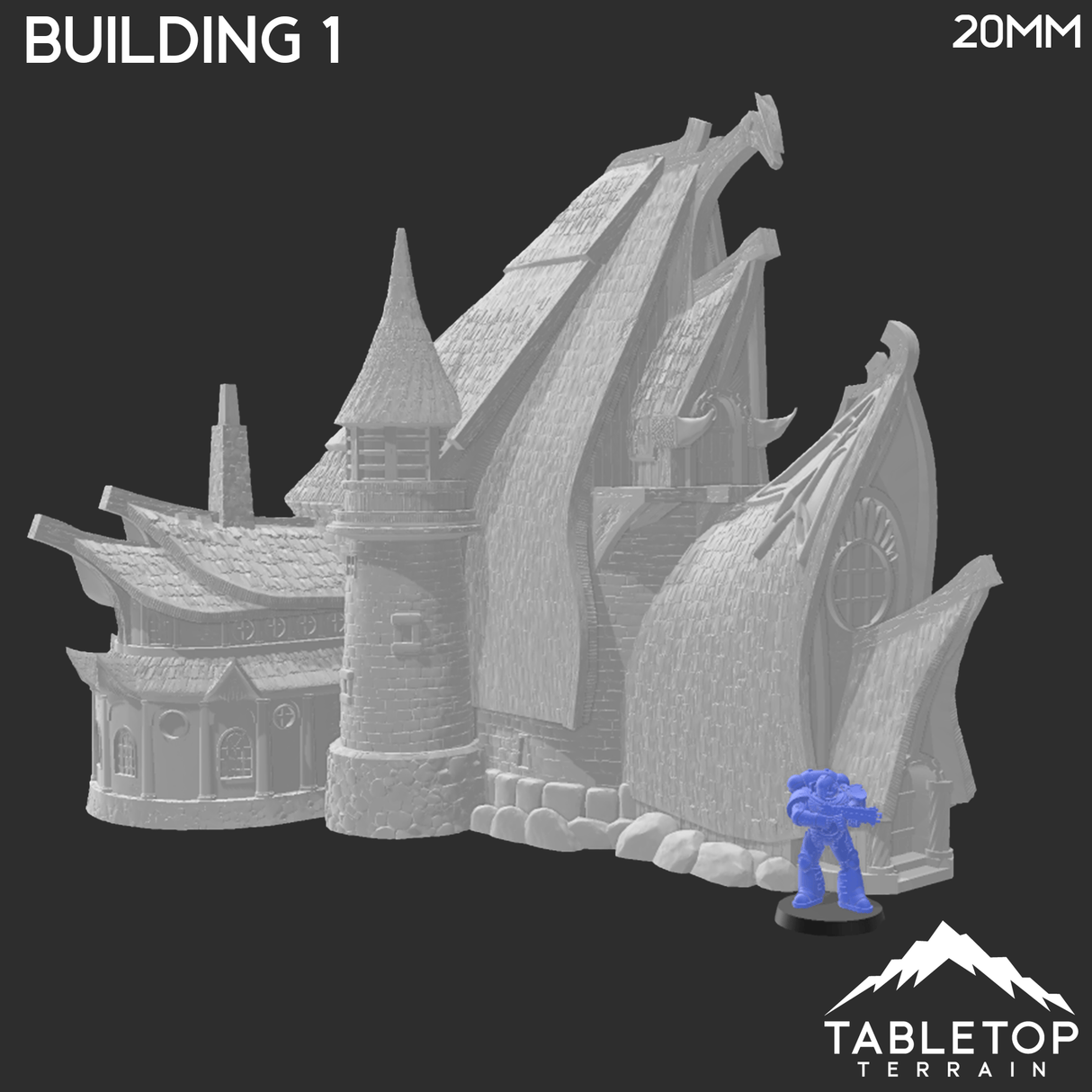 Tabletop Terrain Building Building 1 - City of Spiritdale - Fantasy Building