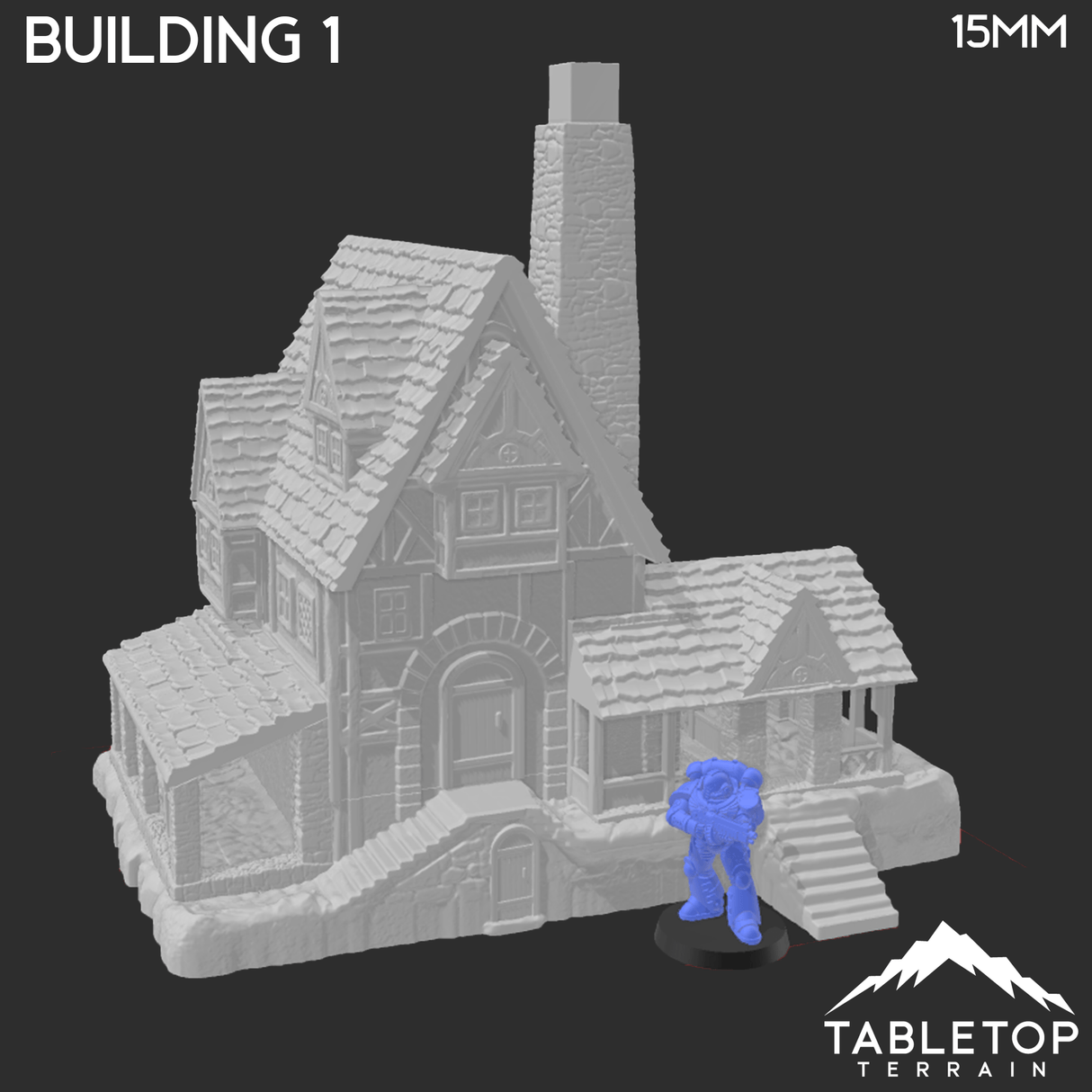 Tabletop Terrain Building Building 1 - Town of Grexdale - Fantasy Building
