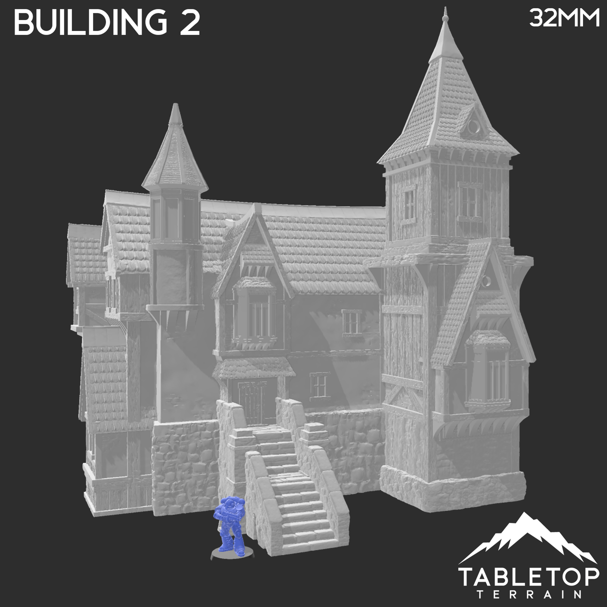 Tabletop Terrain Building Building 2 - City of Spiritdale - Fantasy Building