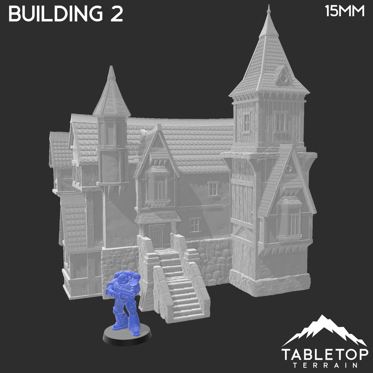 Tabletop Terrain Building Building 2 - City of Spiritdale - Fantasy Building