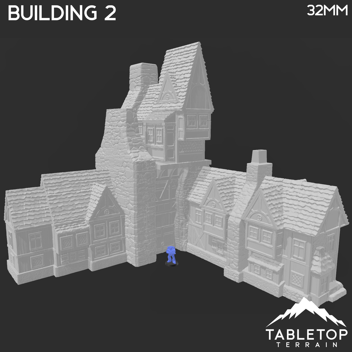 Tabletop Terrain Building Building 2 - Town of Grexdale - Fantasy Building