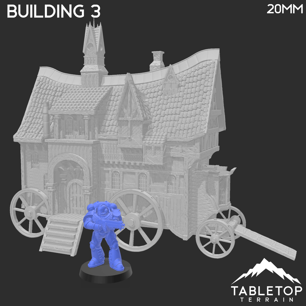 Tabletop Terrain Building Building 3 - City of Spiritdale - Fantasy Building