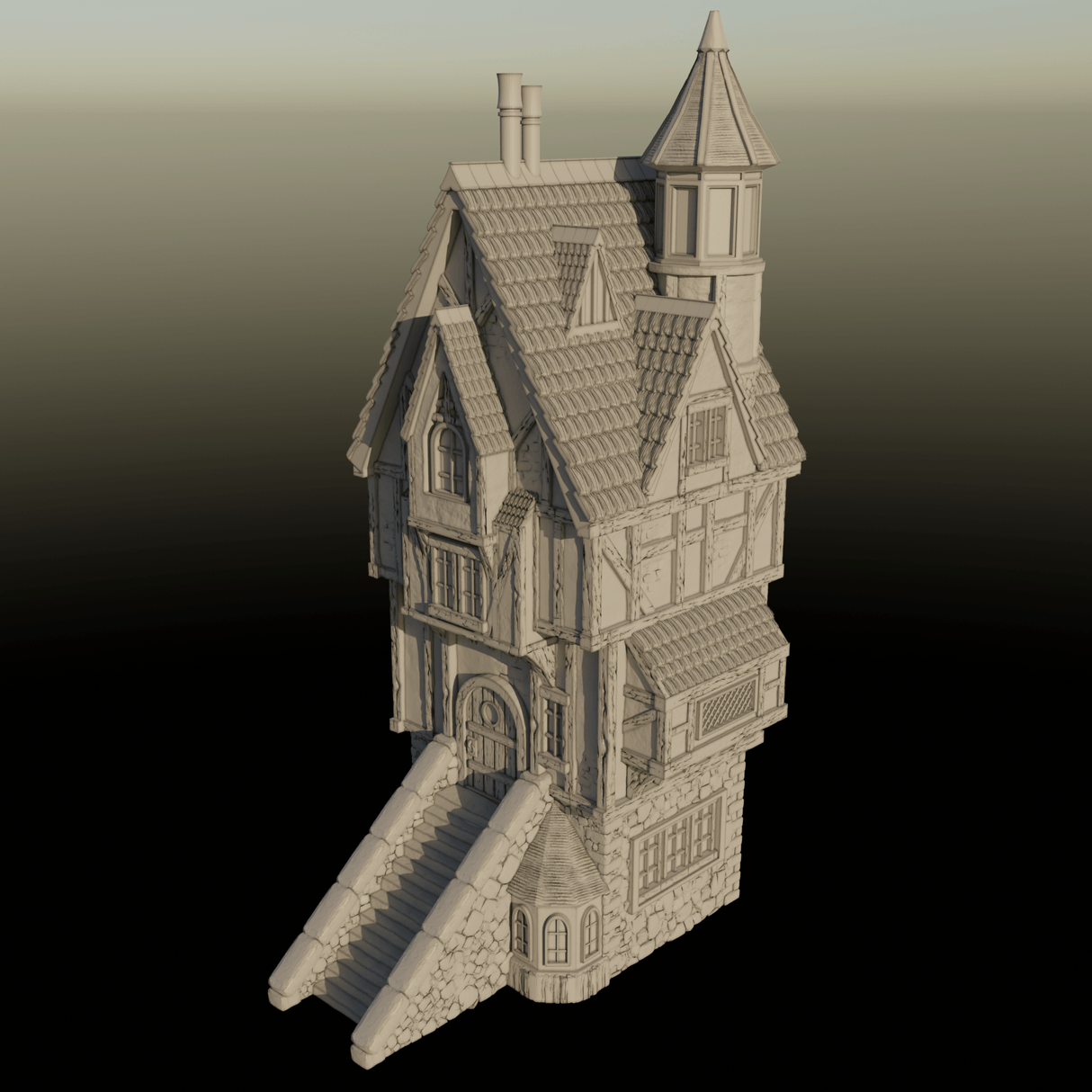 Tabletop Terrain Building Building 4 - City of Spiritdale - Fantasy Building