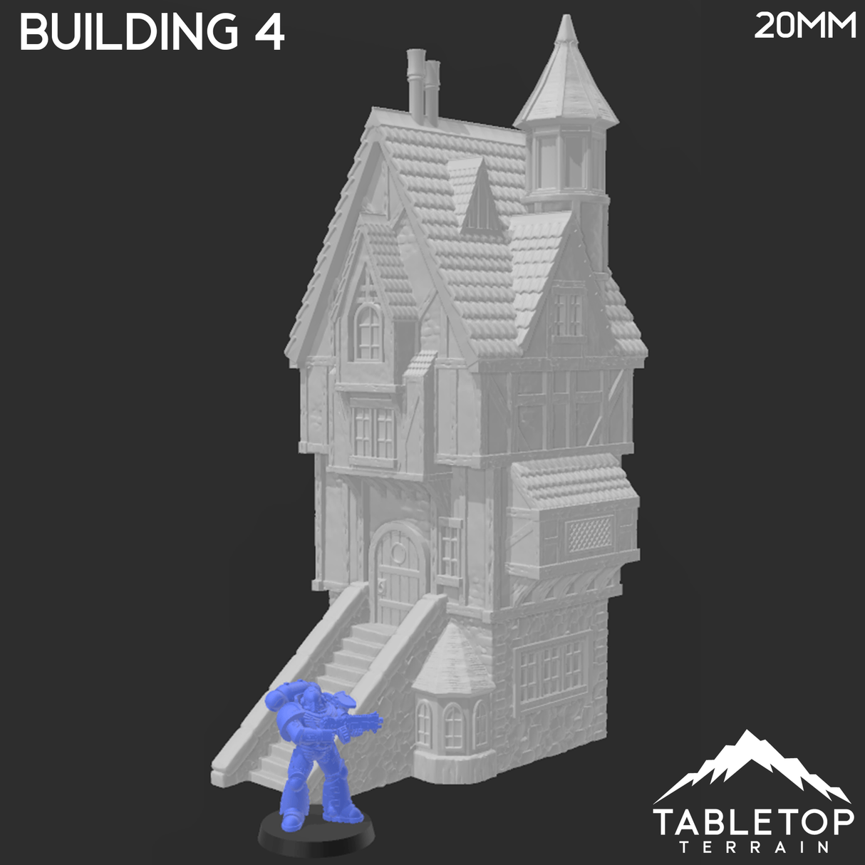 Tabletop Terrain Building Building 4 - City of Spiritdale - Fantasy Building