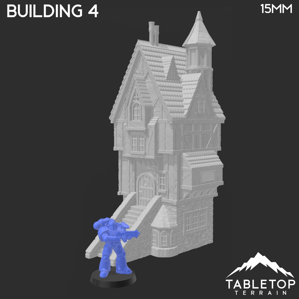 Tabletop Terrain Building Building 4 - City of Spiritdale - Fantasy Building