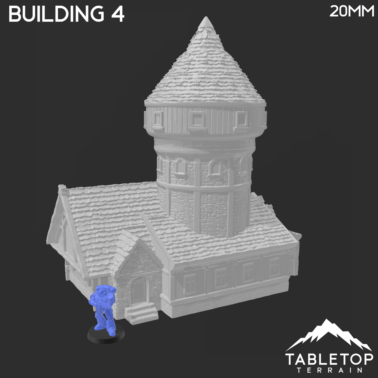Tabletop Terrain Building Building 4 - Town of Grexdale - Fantasy Building