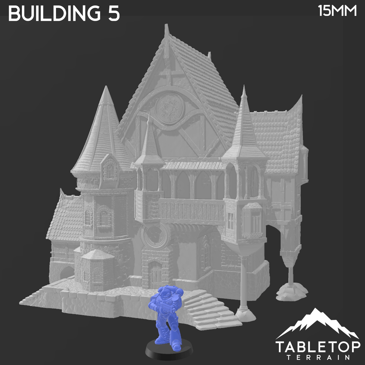 Tabletop Terrain Building Building 5 - City of Spiritdale - Fantasy Building