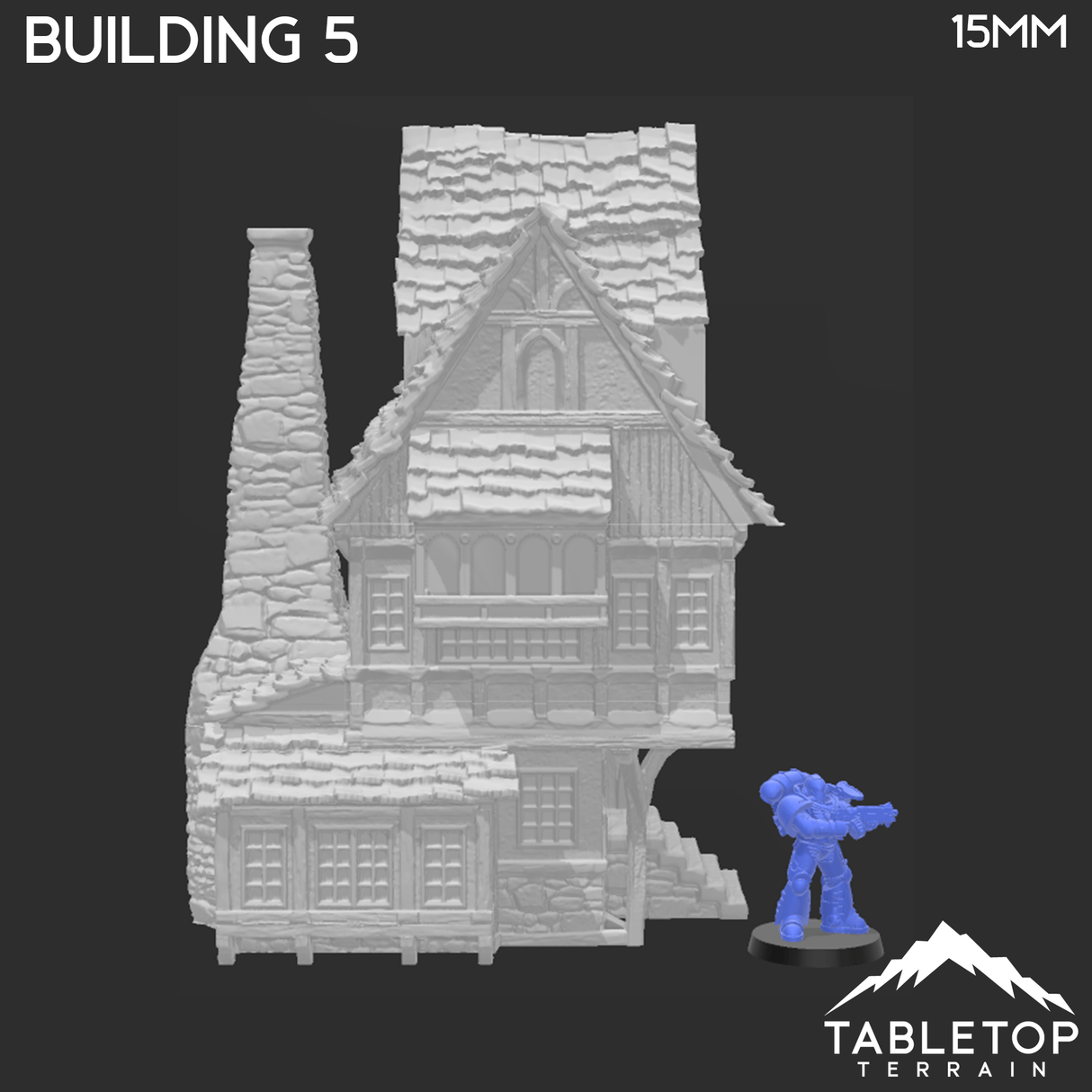 Tabletop Terrain Building Building 5 - Town of Grexdale - Fantasy Building