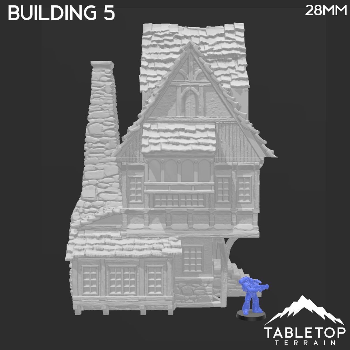 Tabletop Terrain Building Building 5 - Town of Grexdale - Fantasy Building