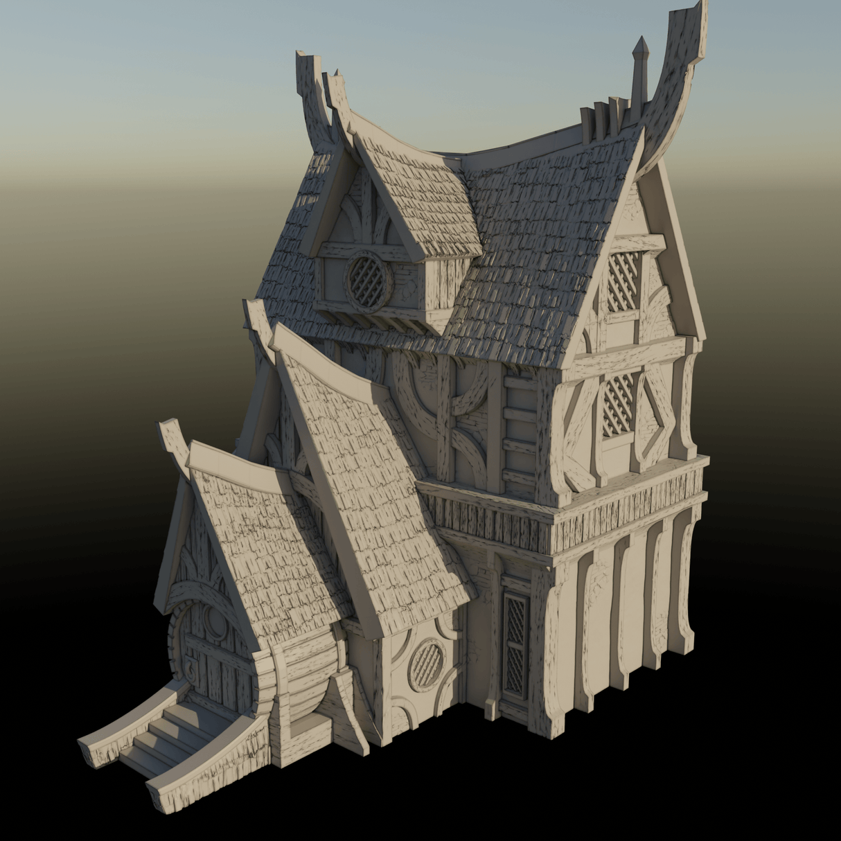 Tabletop Terrain Building Building 6 - City of Spiritdale - Fantasy Building