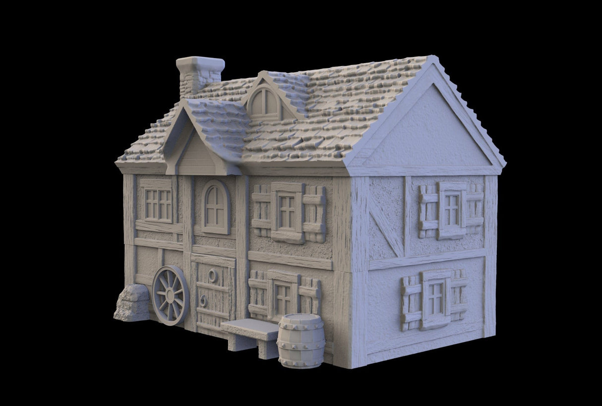 Tabletop Terrain Building Building 6 - Town of Grexdale - Fantasy Building