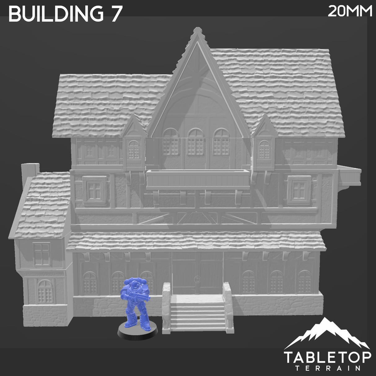 Tabletop Terrain Building Building 7 - Town of Grexdale - Fantasy Building