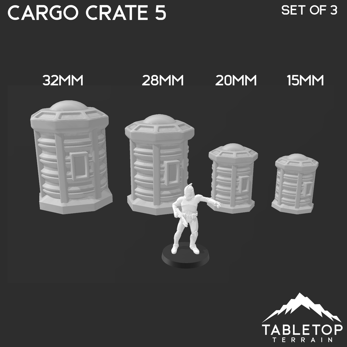 Tabletop Terrain Building Cargo Scatter Set - Star Wars Legion Scatter Terrain