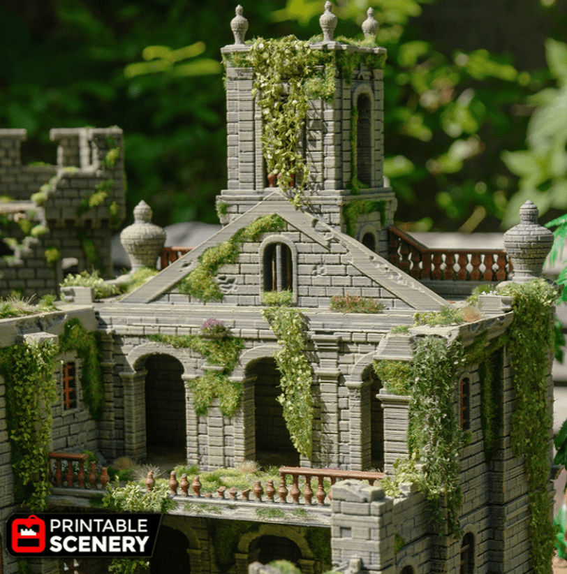 Tabletop Terrain Building Caribbean Church - Ruined Building