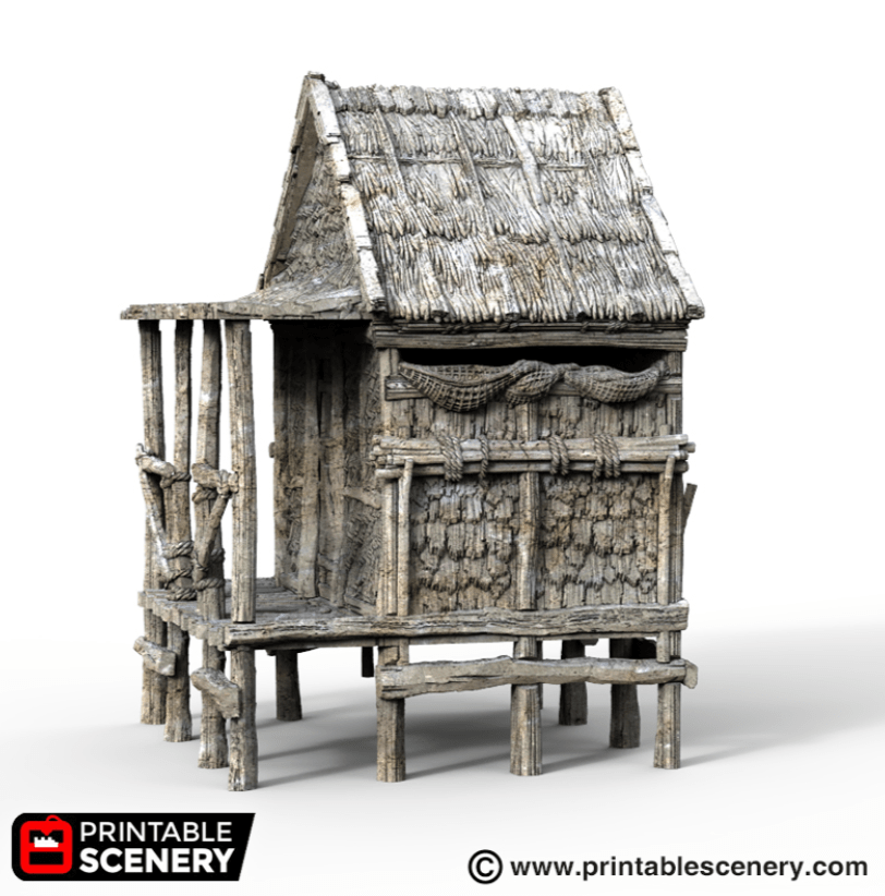Tabletop Terrain Building Caribbean Shack - Building
