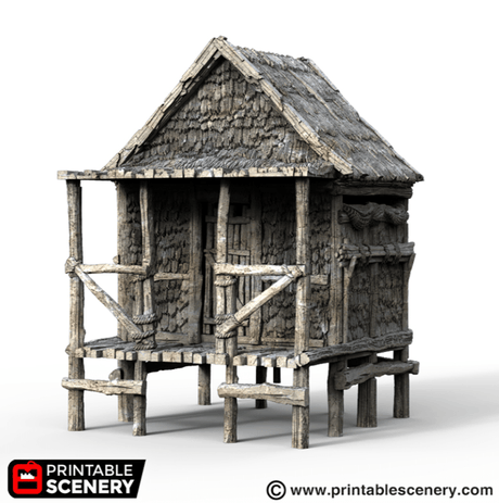 Tabletop Terrain Building Caribbean Shack - Building