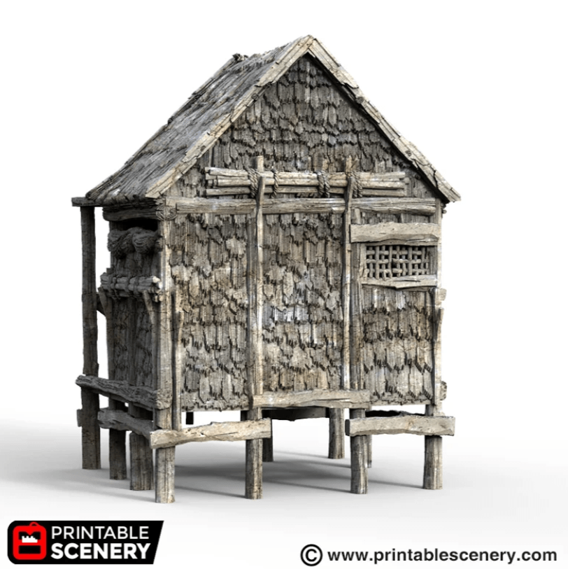 Tabletop Terrain Building Caribbean Shack - Building