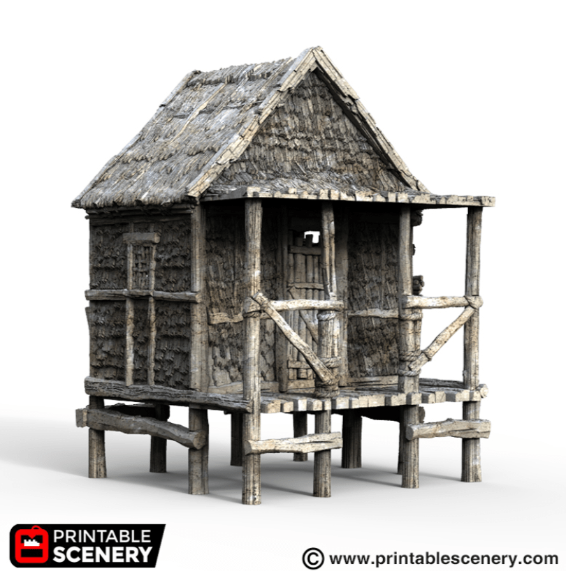 Tabletop Terrain Building Caribbean Shack - Building