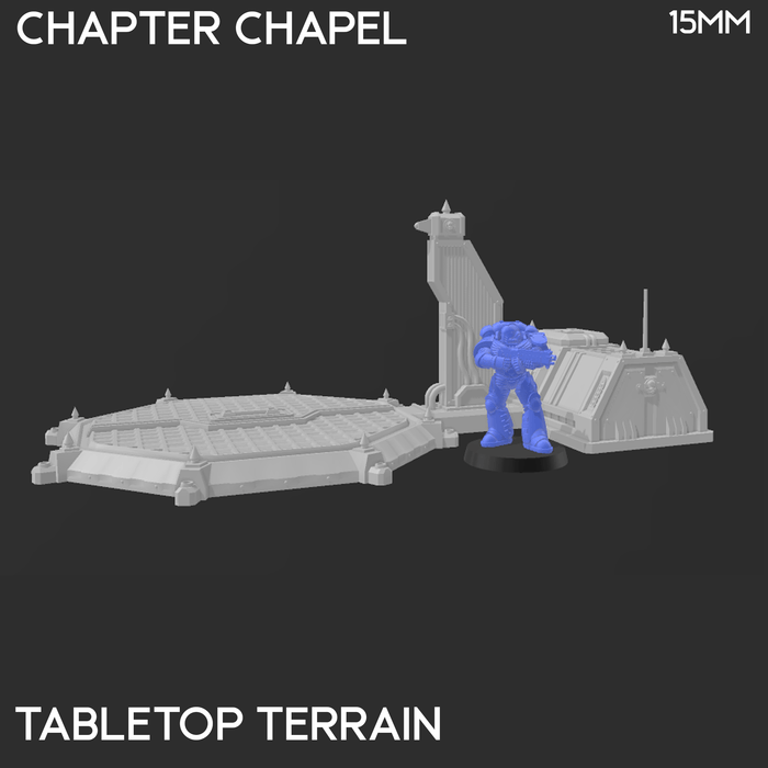 Tabletop Terrain Building Chapter Chapel - 40k Terrain