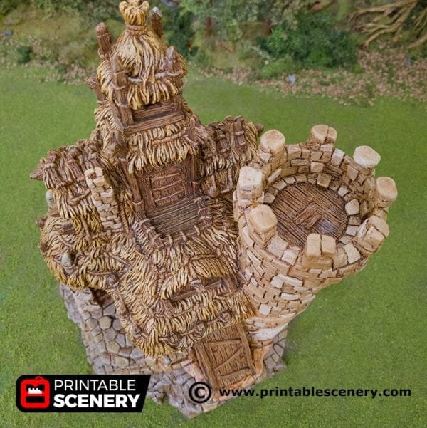 Tabletop Terrain Building Chieftains Hall - Hagglethorn Hollow - Fantasy Building