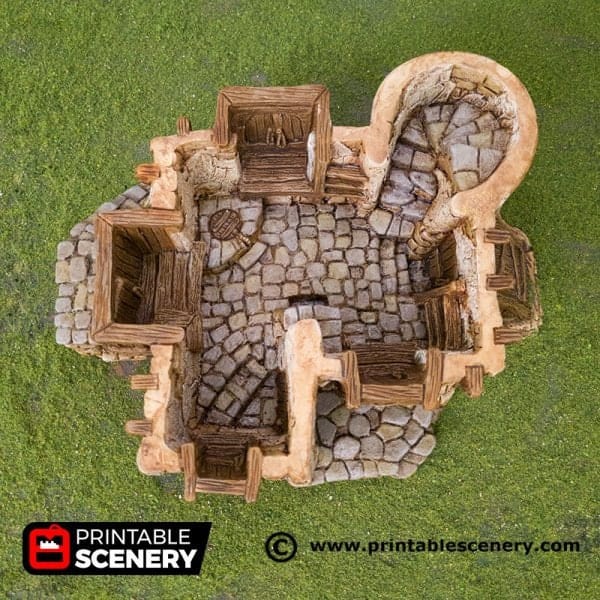 Tabletop Terrain Building Chieftains Hall - Hagglethorn Hollow - Fantasy Building