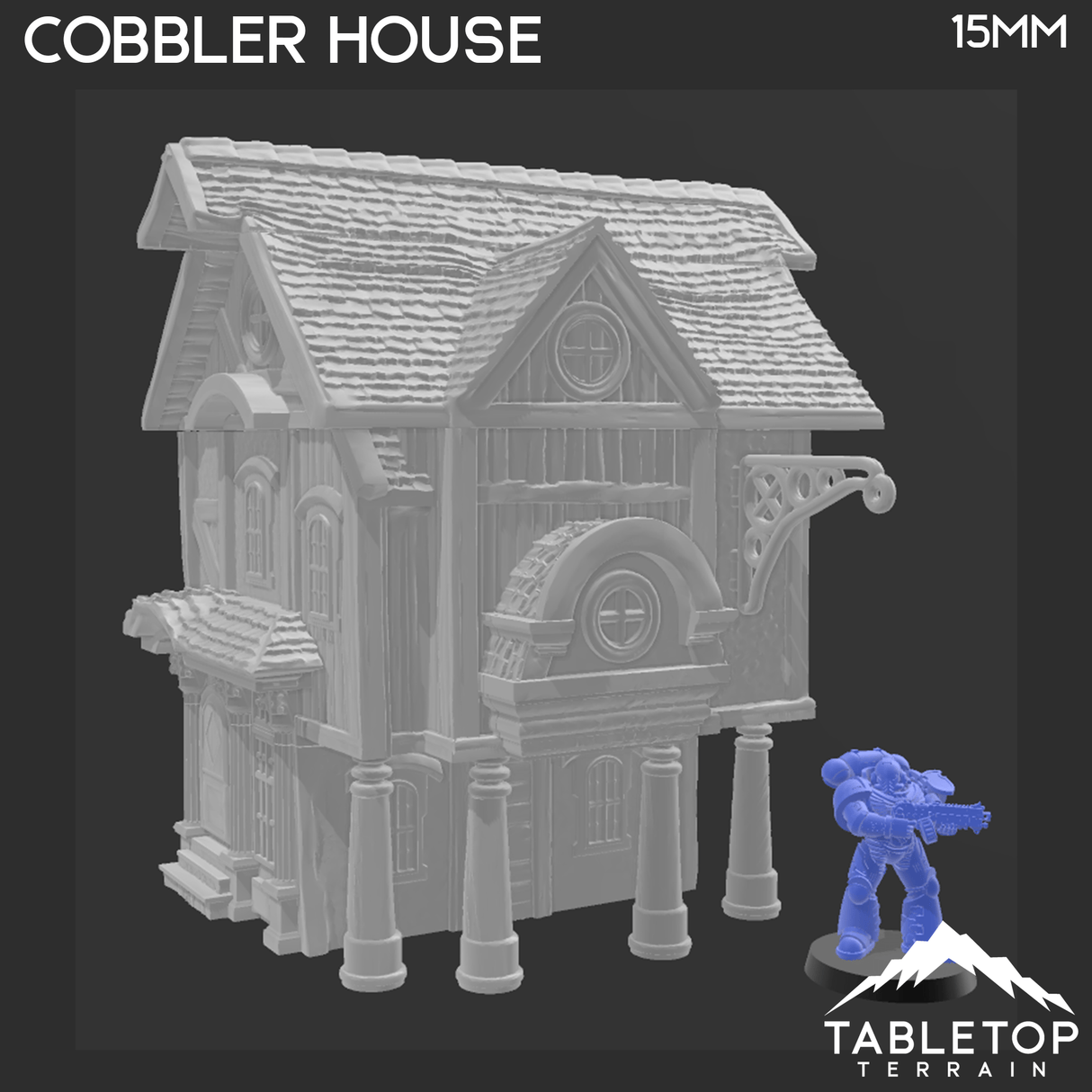 Tabletop Terrain Building Cobbler House - Town of Grexdale - Fantasy Building