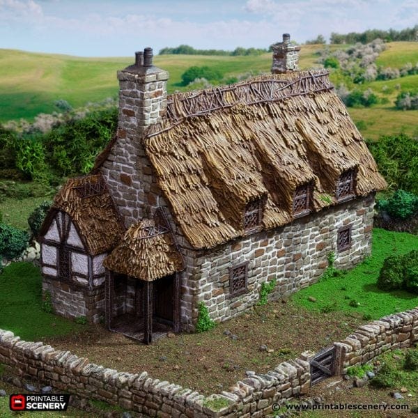 Tabletop Terrain Building Country Manor - Country & King - Fantasy Historical Building