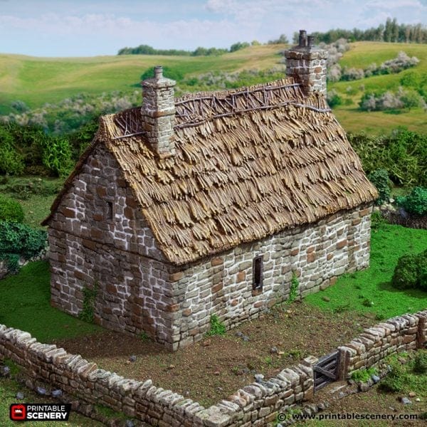 Tabletop Terrain Building Country Manor - Country & King - Fantasy Historical Building