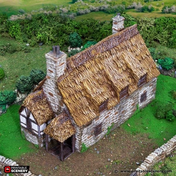 Tabletop Terrain Building Country Manor - Country & King - Fantasy Historical Building