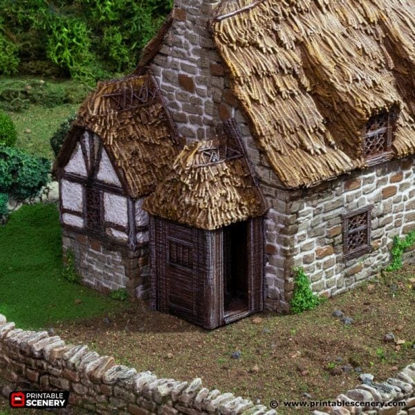 Tabletop Terrain Building Country Manor - Country & King - Fantasy Historical Building