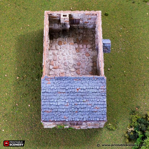 Tabletop Terrain Building Crow Cottage - Country & King - Fantasy Historical Building