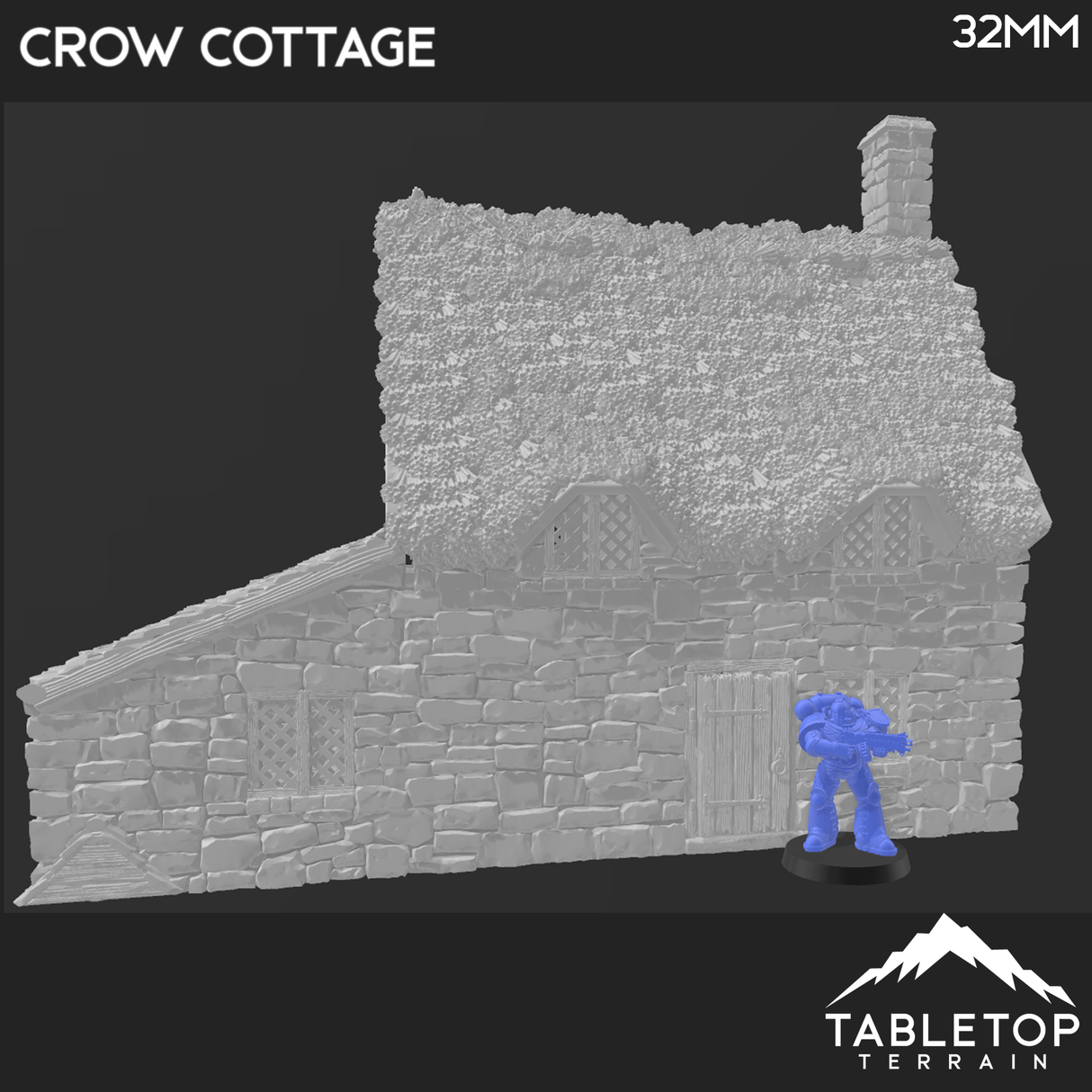Tabletop Terrain Building Crow Cottage - Country & King - Fantasy Historical Building