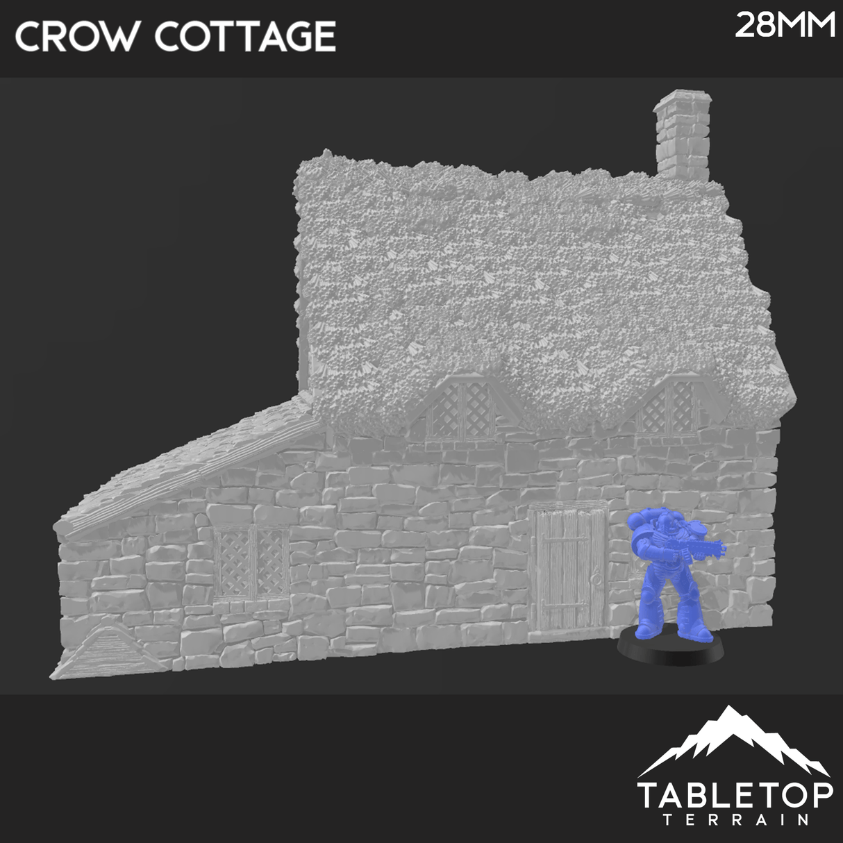 Tabletop Terrain Building Crow Cottage - Country & King - Fantasy Historical Building