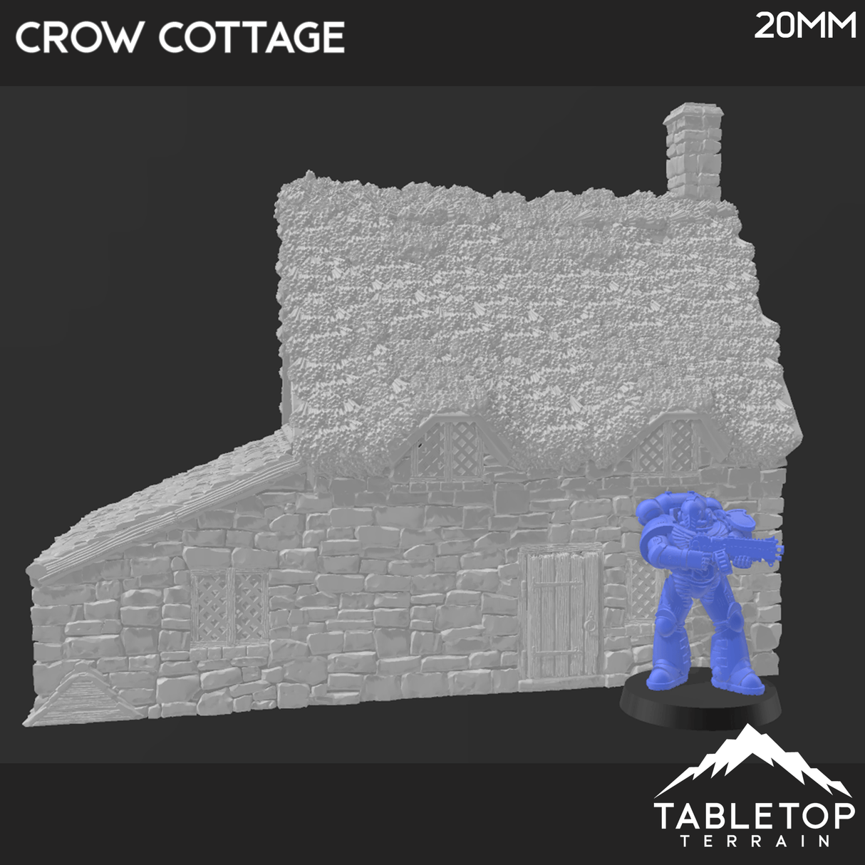 Tabletop Terrain Building Crow Cottage - Country & King - Fantasy Historical Building