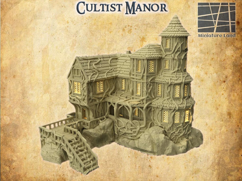 Tabletop Terrain Building Cultist Manor