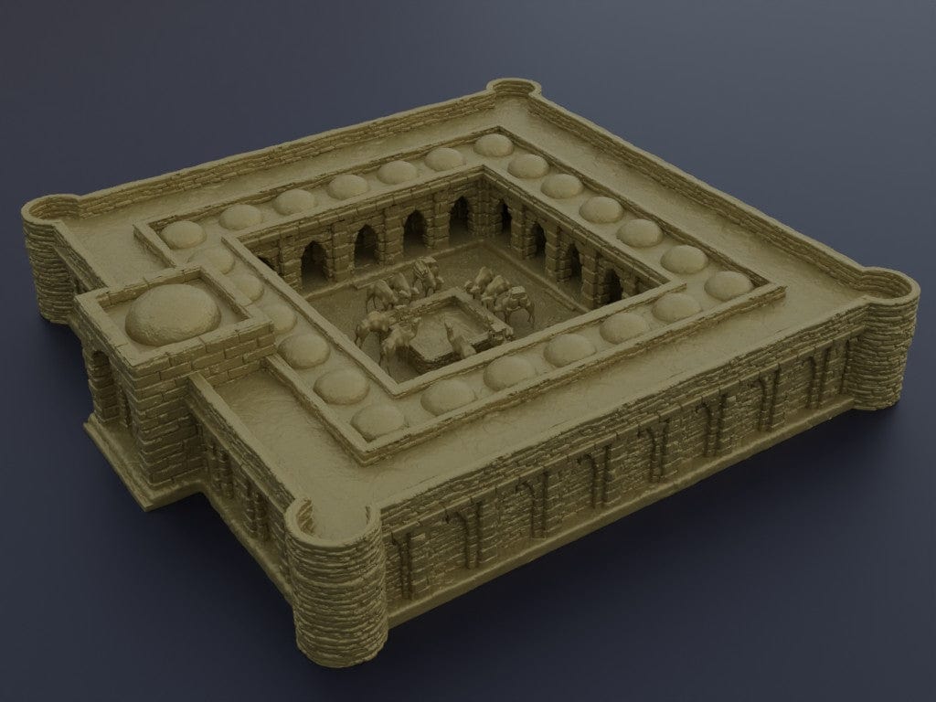 Tabletop Terrain Building Desert Caravanserai