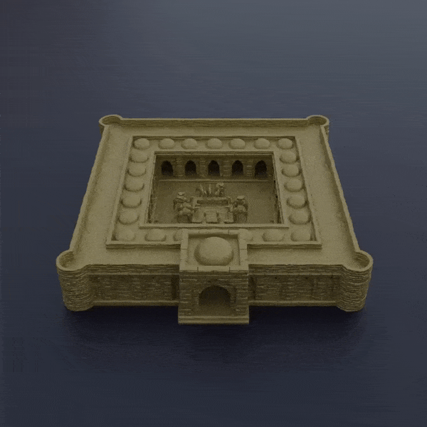 Tabletop Terrain Building Desert Caravanserai